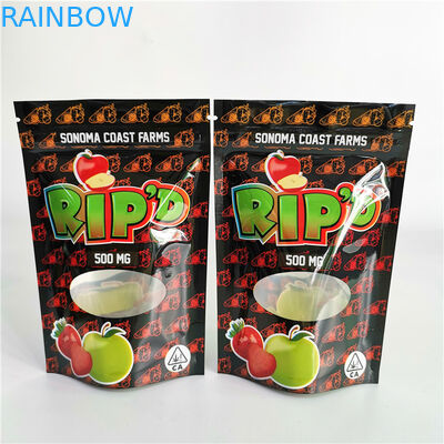 CBD Candy Food Stand Up Mylar Bag Plastic Packaging Smell Proof
