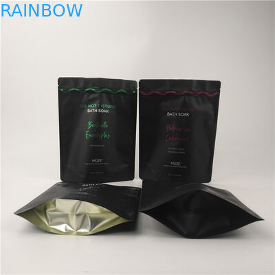 Customized Stand Up Zipper Pouch Resealable for Body Scrub Sea Salt
