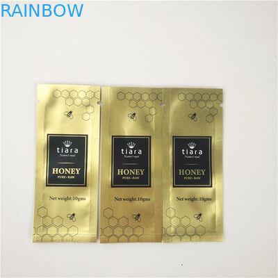 Honey Syrup Three Side Seal Bags CMYK 10C Gravnre Printing durable resealable