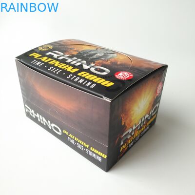 Custom Printing Rhino Display Paper Box For Rhino 69 Blister Card