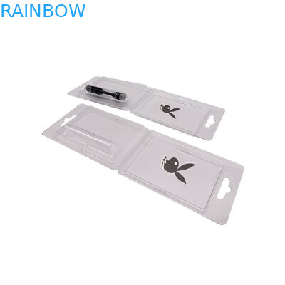 Clam Shell Plastic Clamshell Packaging With Blister Insert Card For Cigarette