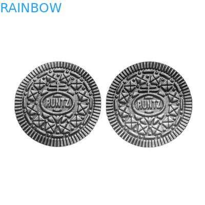 Cookie Round Shape Mylar Aluminum Foil Bags Resealable Edible 3.5g Die Cut