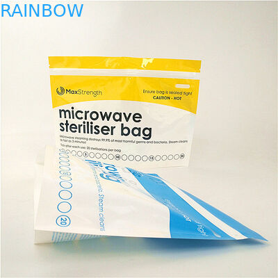 Glossy Stand Up Pouch Monthly Cup Sterilization Baby Food Packaging Bag