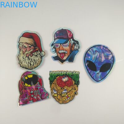 Gummies Jelly Cannabis Plastic Pouches Packaging Die Cut Custom Zipper Bags 3.5g