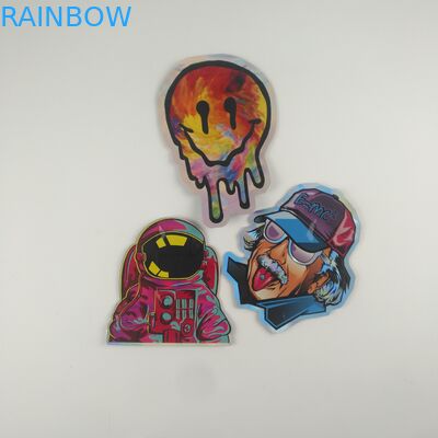 Gummies Jelly Cannabis Plastic Pouches Packaging Die Cut Custom Zipper Bags 3.5g