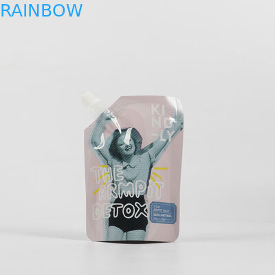 Custom Foil Plastic Cosmetic Stand Up Spout Pouch Facial Cream Packaging Refill Bags