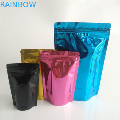 Customized Edible Mylar Plastic Pouches Packaging Ziplock Stand Up Pouch For Food