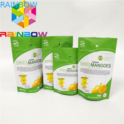 Customized Edible Mylar Plastic Pouches Packaging Ziplock Stand Up Pouch For Food