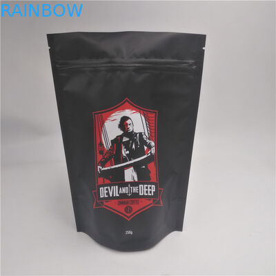 CBD Plastic Snack Bag Packaging Stand Up Zipper Pouches CMYK Printing