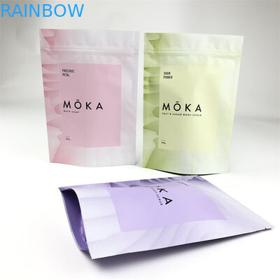 Gravure Printing Plastic Bath Salt Packaging Bags Resealable Matte