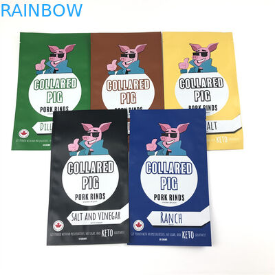 Three Side Seal Plastic Mylar Zip Lock Bags Resealable Smell Proof