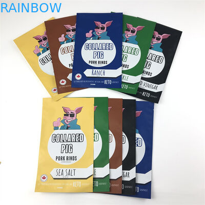 Three Side Seal Plastic Mylar Zip Lock Bags Resealable Smell Proof