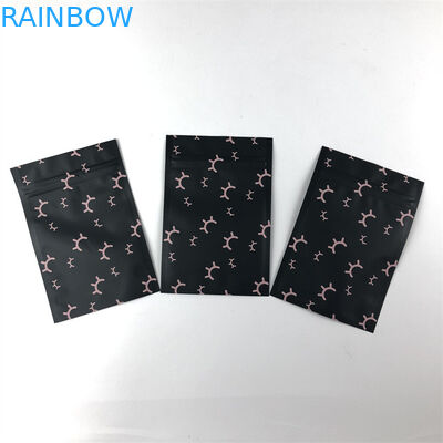 Resealable Mylar Aluminum Foil Zip Lock Plastic Bag Three Side Seal