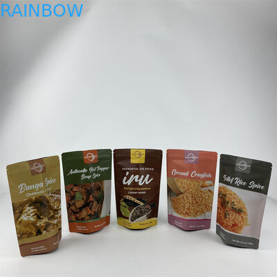 Stand Up Doypack Tobacco Packaging Pouch Hot Seal Zipper Packet With Logo