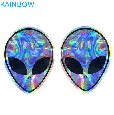 Smell Proof Mylar Edibles Plastic Bags Flower Seeds Holographic Round Shape Bags 3.5G