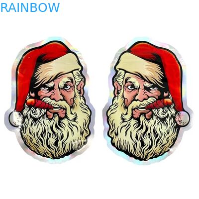 Circle Irregular Resealable Die Cut Candy Pouch Custom Shape Mylar Bag 3.5G 7G