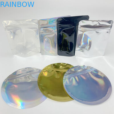 4 X 6 Mylar Custom Shape Stand Up Pouch With Childproof Zipper