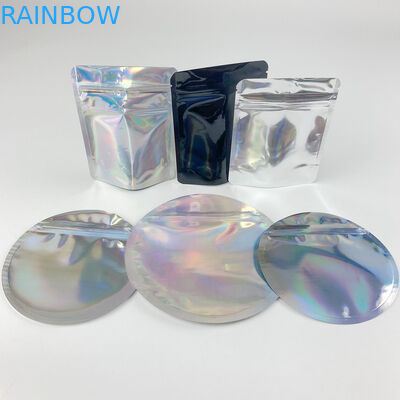 4 X 6 Mylar Custom Shape Stand Up Pouch With Childproof Zipper