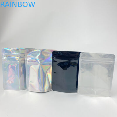 4 X 6 Mylar Custom Shape Stand Up Pouch With Childproof Zipper