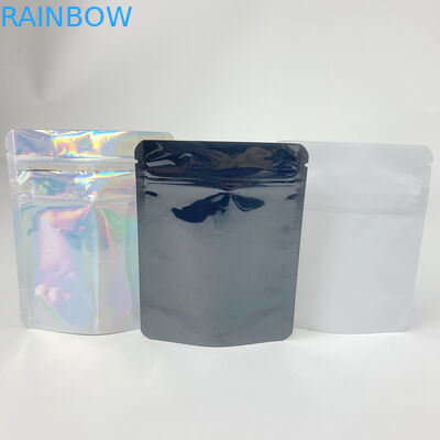 4 X 6 Mylar Custom Shape Stand Up Pouch With Childproof Zipper