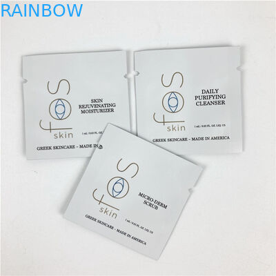 Mini Kraft Paper Cosmetic Pouch Packaging With Zipper Empty Foil Coffee Tea Pill Sachet