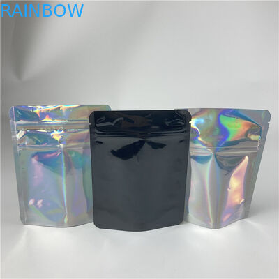 Aluminum Foil Candy Plastic Pouches Packaging See Through Stand Up Bag