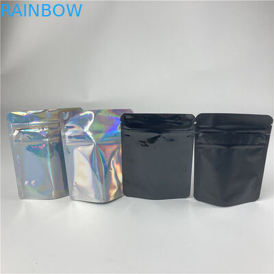 Aluminum Foil Candy Plastic Pouches Packaging See Through Stand Up Bag