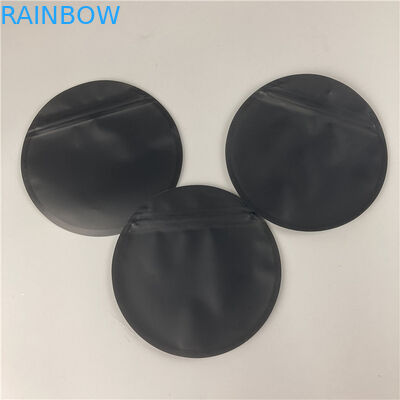 Gummy Hologram Plastic Pouches Packaging Round Shape 3.5g 7g 5 Inches
