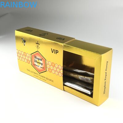 10g Raw Honey Liquid Packaging Bag Sachet With Gold Foil Display Box