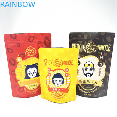 Resealable Smell Proof Mylar Aluminum Ziplock Packaging Bags For Food Snack Cookie