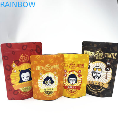 Resealable Smell Proof Mylar Aluminum Ziplock Packaging Bags For Food Snack Cookie