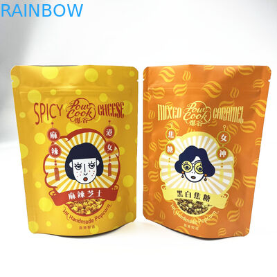 Resealable Smell Proof Mylar Aluminum Ziplock Packaging Bags For Food Snack Cookie