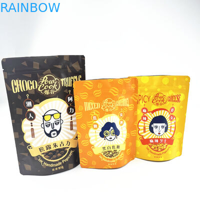 Resealable Smell Proof Mylar Aluminum Ziplock Packaging Bags For Food Snack Cookie