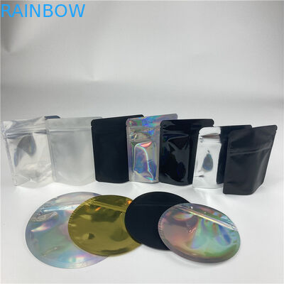 Plastic Round Stand Up Zipper Pouch Runtz Edibles Die Cut Shaped Mylar Bag 3.5g