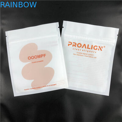 Flat Custom Printed Plastic Pouches Packaging For Teeth Aligner