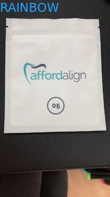 Flat Custom Printed Plastic Pouches Packaging For Teeth Aligner