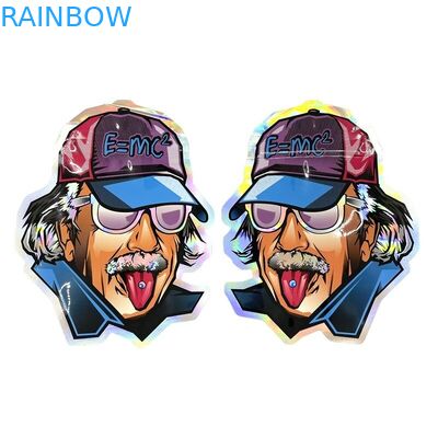 Custom Irregular Shape Mylar Plastic Zipper Bag Smell Proof 3.5g 7g