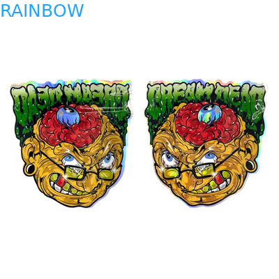 Irregular Resealable Zip Lock Mylar Bags Candy Plastic Pouch