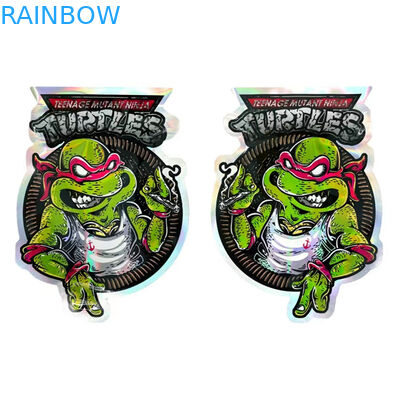 3.5g 7g Resealable Zipper Mylar Food Packaging Irregular Shape For Candy Cookie