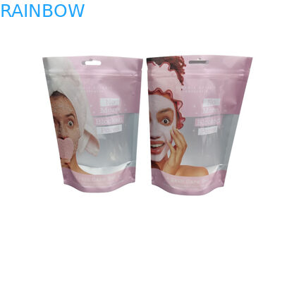 Custom Printed Aluminum Foil Stand Up Plastic Zipper Pouch For Ocean Sea Salt Body Scrub Cream