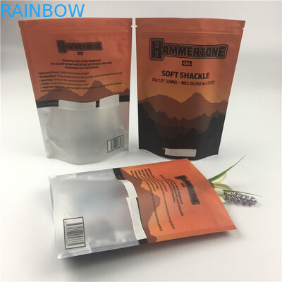 THC Plastic Stand Up Pouch With Zipper Mylar Packaging Bag For Snack Cannabis