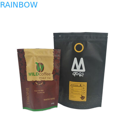 Mylar Paper Stand Up Pouch Zipper Gravure Printing Plastic Package Bag With Logos