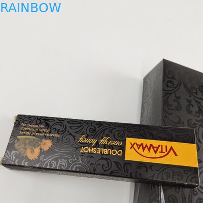 Wholesale Custom Black Color Packaging 22g Sachet Weight Sweet Honey Box For Vitamax Energy Honey