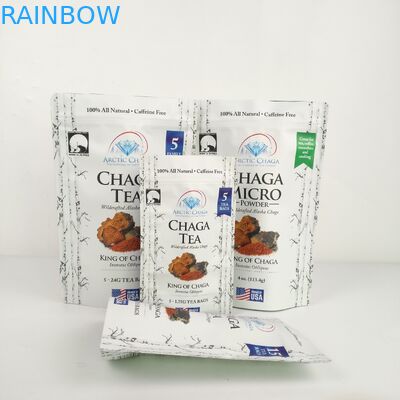 Coffee CBD Stand Up Mylar Bags 3.5g Plastic PE 50 - 200microns Thickness