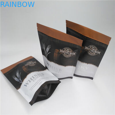 Marjuana Mylar Stand Up Pouch Food Grade CMYK Color Ziplock Customized Logo