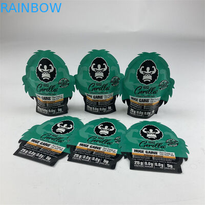 Irregular Shape Laminated Smell Proof Mylar 3.5g 7g 14g 28g Soft Touch Ziplock Mylar Bag