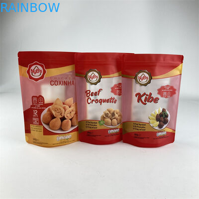 Custom Food Edible Stand Up Pouch Nuts Cashew Peanut Packaging Clear Zip Lock Pouch