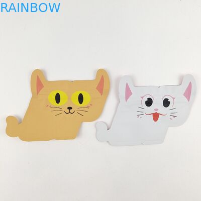 Food Grade Unique Shape Foil Packaging Bags Digital Printing Die Cut Stand Up Zipper Pouch