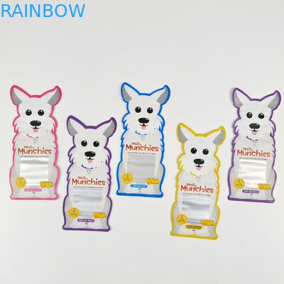 Childproof Ziplock Mylar Stand Up Bags 3.5g Special Die Cut 50 - 200microns Thickness