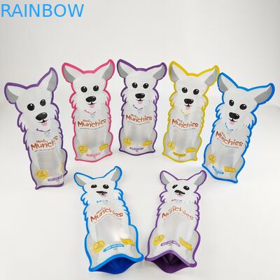 Digital Print Foil Packaging Bag Irregular Plastic Die Cut Edible Food Zipper Pouch